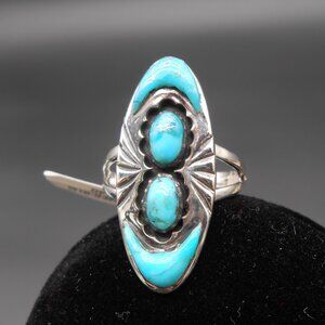 Ring, Santa Fe Style Kingman Turquoise